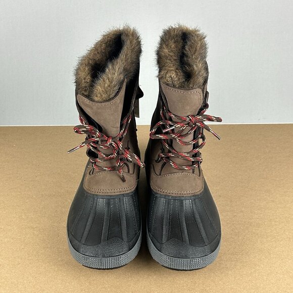 Pajar Canada Cali Winter Boots Womens 6 Wide Brown Black Waterproof Insulated - Picture 2 of 9